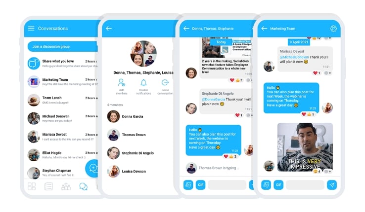 improve employee experience with chat mobile