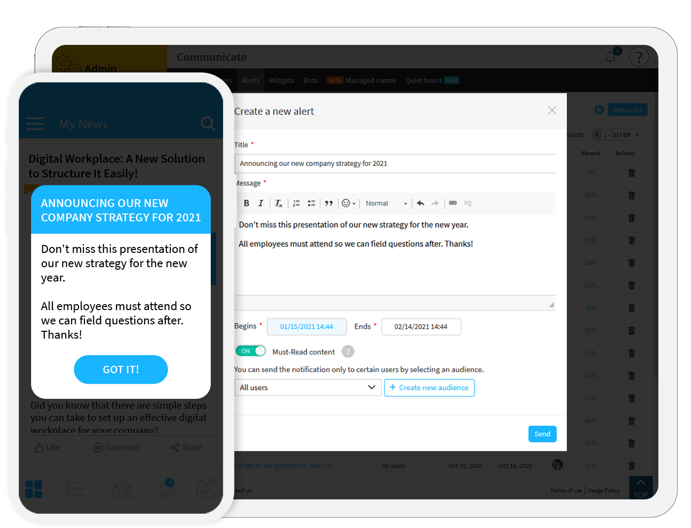  /></figure></p>
<p><em>Thanks to read receipts, admins can ensure that employees are opening and reading crucial content, as well as monitor the results with analytics.</em></p>
<h2 id=