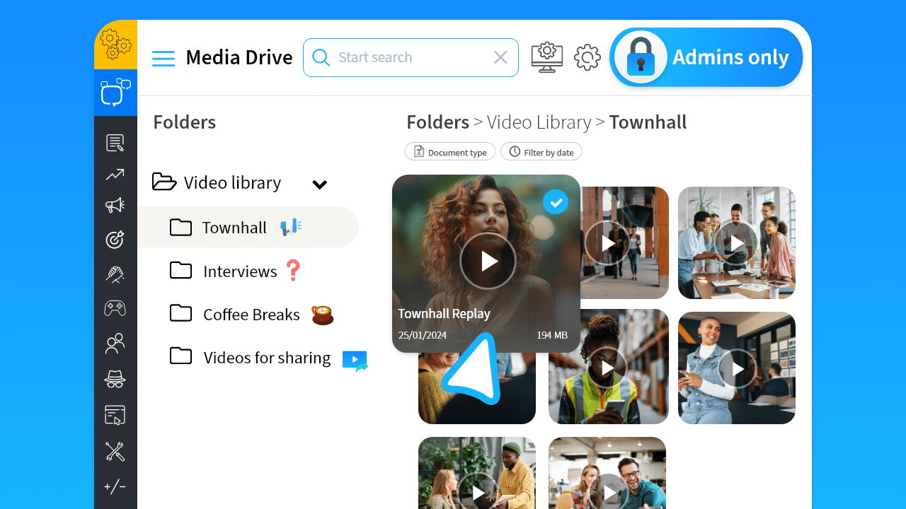 Sociabble media drive 