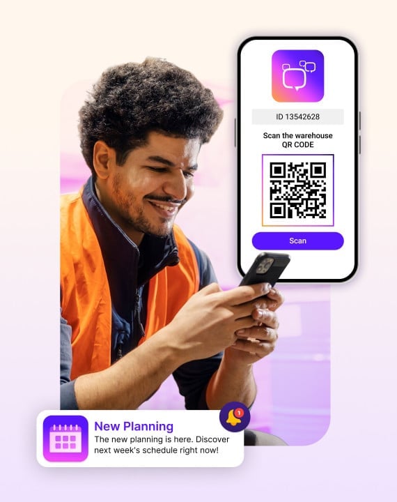 mobile-access-push-notifications-digital-signage-lp-Industries-Manufacturing-sociabble