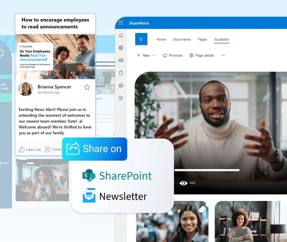 Multi device, multi-format content creation and sharing on Sociabble