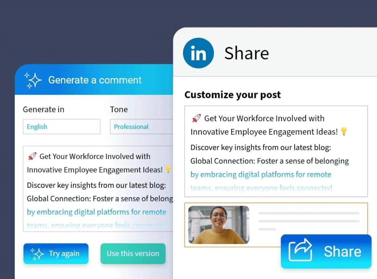 Sociabble's Ask AI - Employee Advocacy Platform