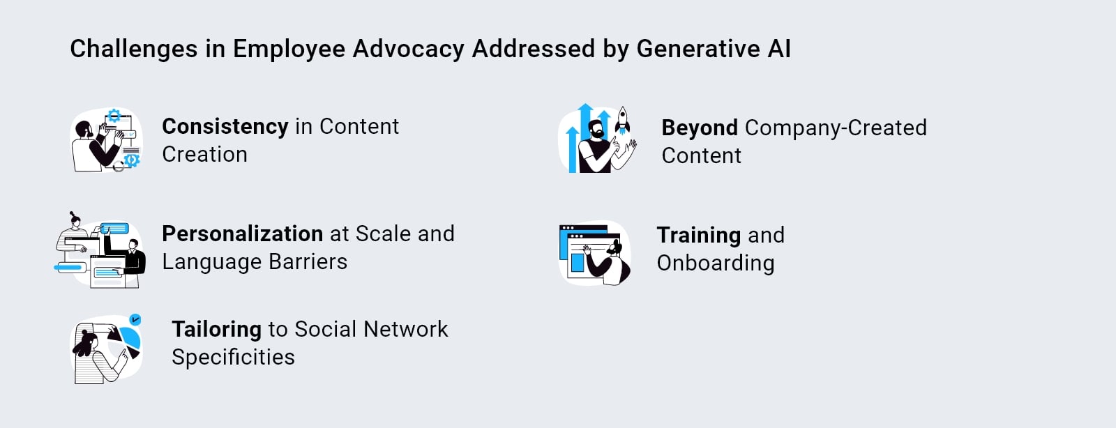 challenges generative ai employee advocacy
