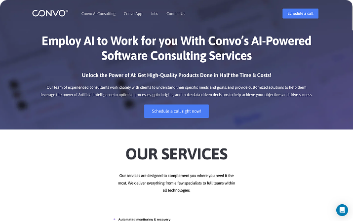 convo homepage