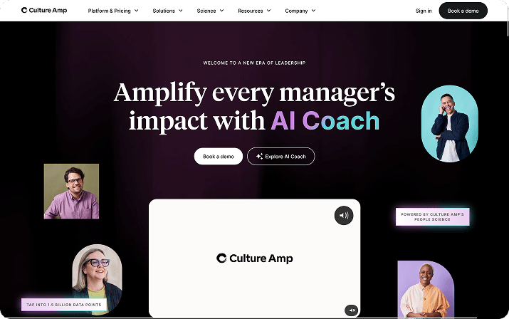 culture amp homepage