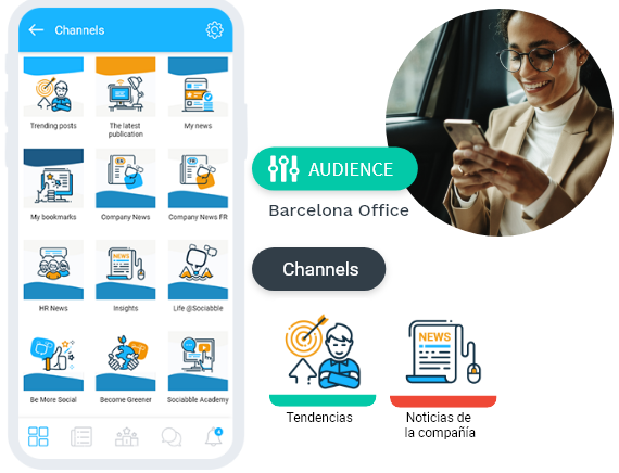  /></figure></p>
<p>However, employees can also belong to multiple sub-platforms and switch easily between them. Either way, relevant content is shared across the platforms with ease. And Sociabble empowers administrators to manage multi-language content and <strong>newsletters</strong>.</p>
<p>This means employees can read thelatest updates in their own language. As for data, local admins can have access to local statistics, while global administrators can access consolidated data, all in a single dashboard.</p>
<p>Sociabble is the perfect tool for <strong>managing employee communications on the global level</strong>. This is especially true for international deployments and mergers.</p>
<p>Our work with <a href=