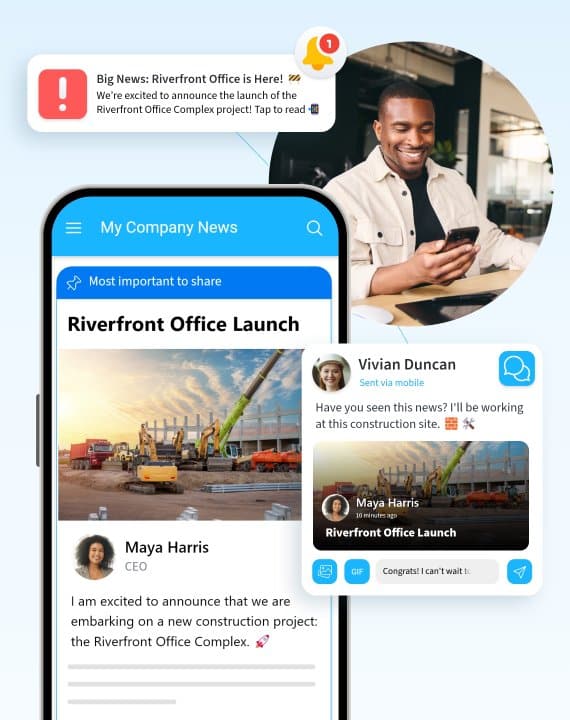 Sociabble Landing Page – Chat – Keep Your Team Updated