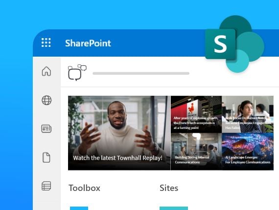 Sociabble Landing Page – Content Hub – SharePoint Integration