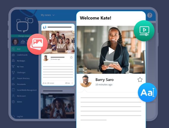 Sociabble Landing Page – Content Hub – Web App