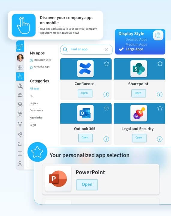 Sociabble Landing Page – Modern Intranet – Centralize Your Company Apps