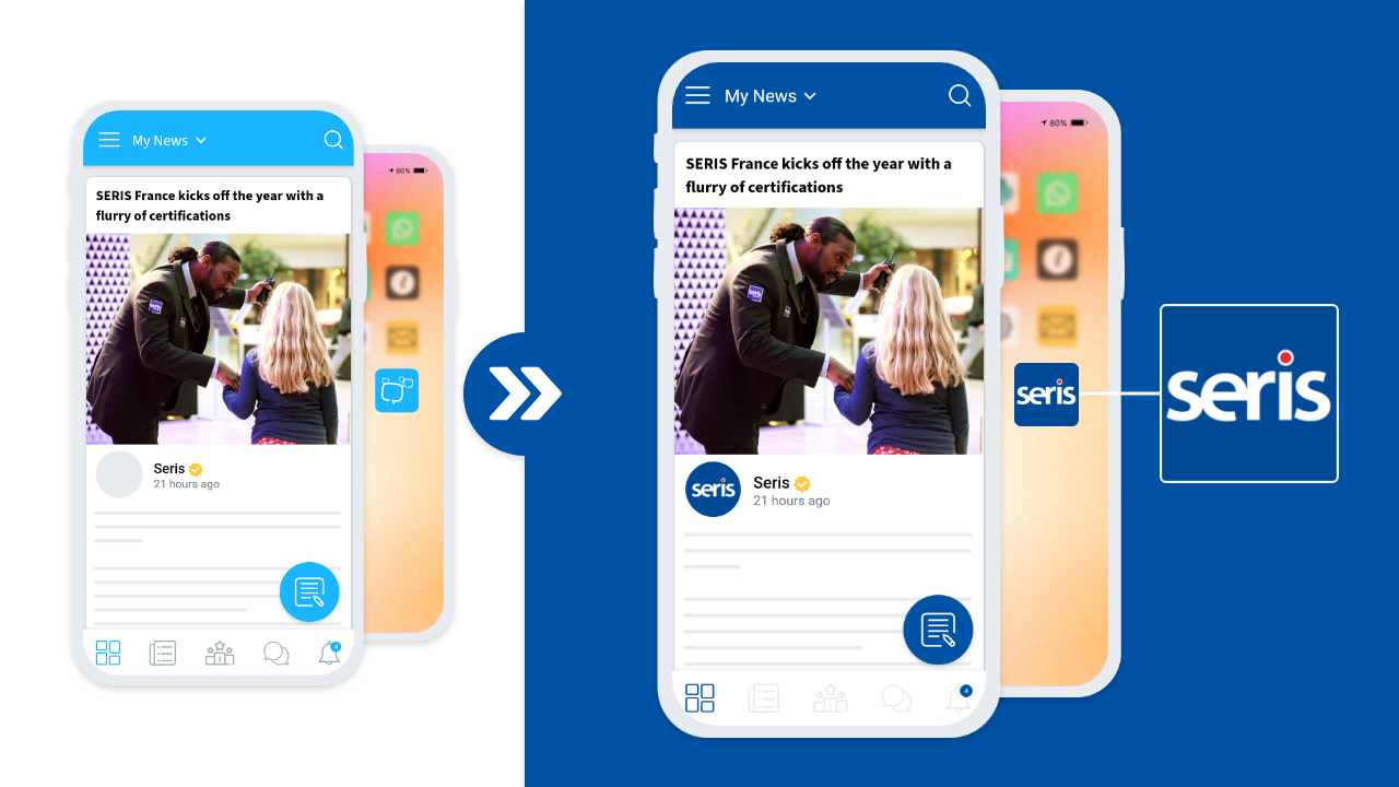 app mobile brandée seris