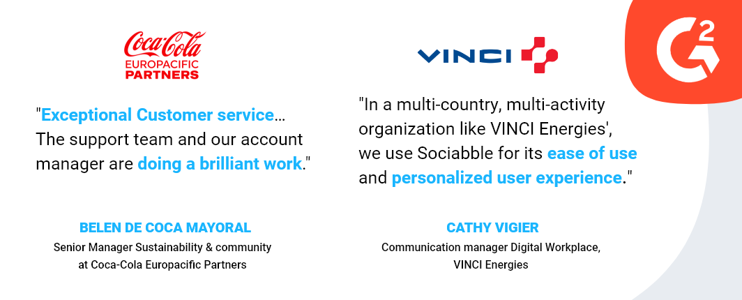 sociabble-recognized-leader-customers-g2-winter-2023-visuel-article-quote-ccep-vinci-1