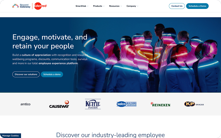 reward gateway homepage