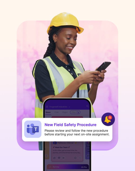 teams-notification-safety-procedure-lp-Industries-Manufacturing-sociabble